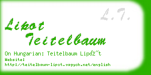 lipot teitelbaum business card